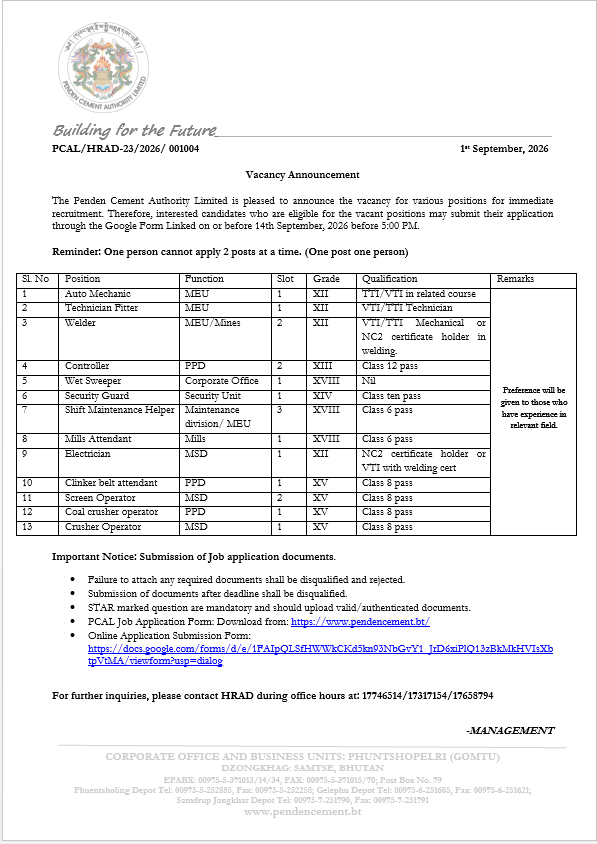 Vacancy